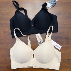 Black and Cream Comfort Bras
